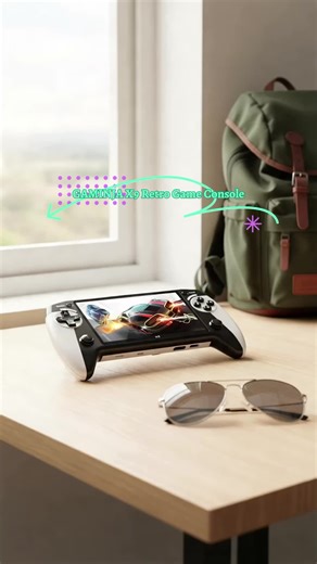 Gaminja X9 Retro Handheld Video Game Console, IPS Screen, Portable Handheld Game Player, Type-C Interface, Rechargeable, Protective #miniphone #wirelessgamepad #portablegaming #smartphonekids #tabletpc #gameaccessories #cellphones #gamingmonitorreview #gadgetaccessories #gamingperipherals