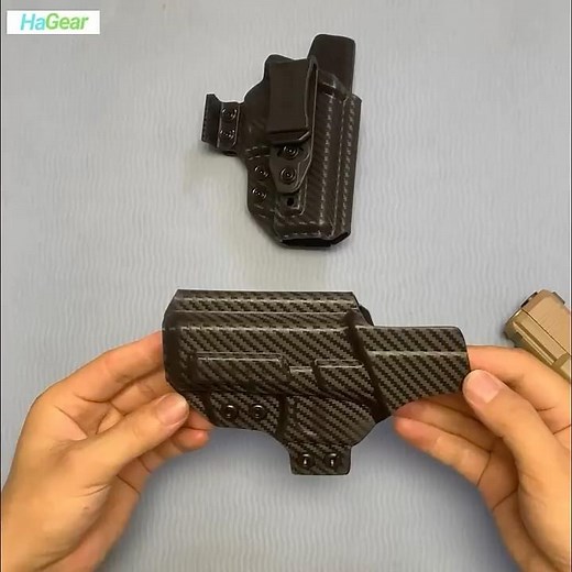 GLOCK 19/23/32 IWB Carbon Fiber Holster – 30° Adjustable Cant, Optic Ready | HaGear Concealed Carry