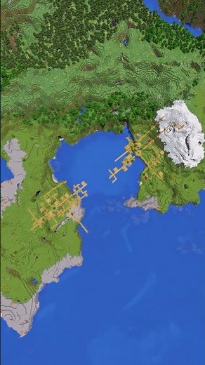 Minecraft Cove Seed With TWO VILLAGES!