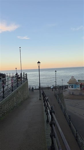 Enjoying a Late Afternoon Walk in Cromer