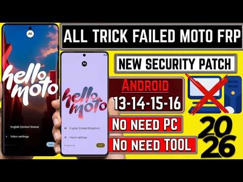 All Trick Failed? Try This 🔥 Motorola FRP Bypass Android 13/14/15/16 No PC 2026 Working 100%