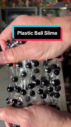 Plastic Ball Slime #nickpainting #slime #slimemixing #plasticbeads