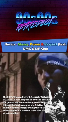 The LOX – Money, Power & Respect (1998) DMX growled it, Kim owned it, and The LOX lived it. This was survival music from the golden era. #TheLOX #DMX #LilKim #90sHipHop | Retrospect 90s 00s