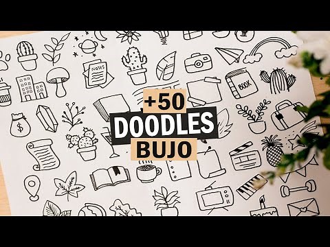 +50 DOODLES PARA BULLET JOURNAL | ÍCONOS FÁCILES para bujo.