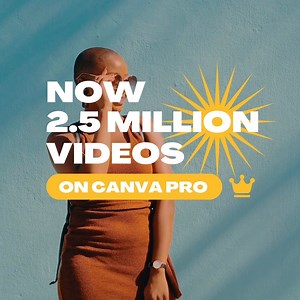 3.2K views · 51 reactions | One more reason to go #CanvaPro!  Browse through 2.5 million more videos for content that’s designed to move. Take a peek at a few of our Facebook Video templates here canva.me/facebook-video! Want more? Check out the Videos tab next time you’re creating a design. 朗 | Canva | Facebook