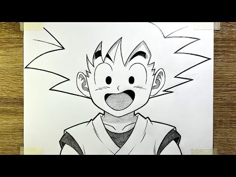Goku drawing easy | How to Draw Goku for beginners step by step | Dragon Ball drawing tutorial