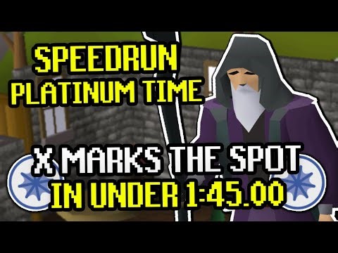 X Marks The Spot in Under 1:45.00! - Platinum Speedrun Quest Guide (OSRS)