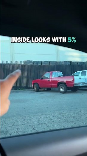 5% Window Tint Visibility 😎