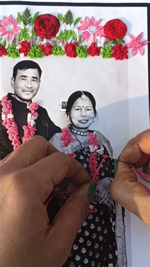 photo frame embroidery |how to make photo frame embroidery t#viralreel #treanding #photoembroidery