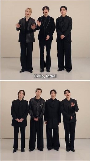 Hello India💜 BTS message for Netflix comeback live