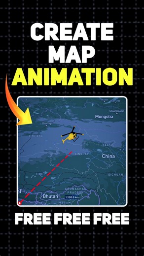 Abhishek Side on Instagram: "✈️🌍 Want to make your travel videos look cinematic? Here’s how you can create **stunning travel map animations — 100% FREE!** 🔥 Perfect for vloggers & creators who want their content to stand out without spending a single rupee 💸 👉 Watch now and level up your edits! #TravelAnimation #MapAnimation #ContentCreators #VideoEditingTips"