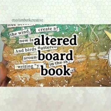 Art Journaling in an Altered Board Book