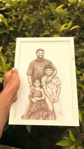 Scribble portrait phoframe gift #customizedgifts #personalizedgifts #personalizedgifts #gift