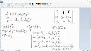SOLVED:Prove the property of cross products (Theorem 11). Property 2: (ca) ×b = c (a ×b) = a ×(cb)