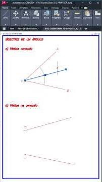 AUTOCAD - BISECTOR #technicaldrawing #mathematics #engineering