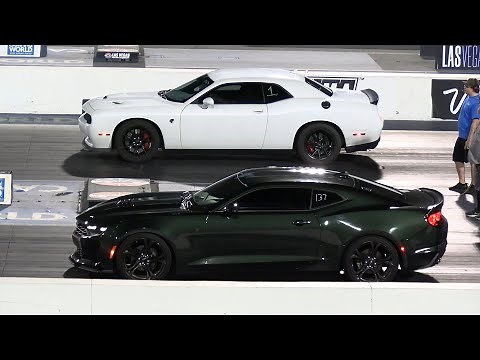 Hellcat vs LT1 Camaro - drag racing