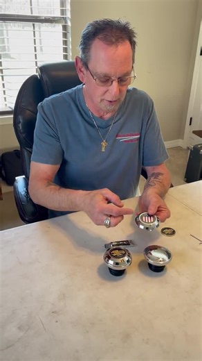 Harley Gas Cap Coin Mount Set: Saint Michael, Softail, Dyna, Road King, Sportster - Etsy