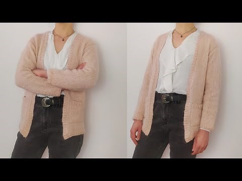TUTO TRICOT - Tricoter le gilet "Chloé" - Guide des tailles inclus