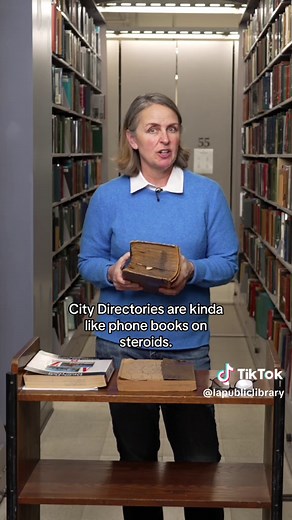 City Directories are helpful in a number of scenarios, especially in a large and diverse city like Los Angeles. The Genealogy and Local History Collection at Central Library is one of the largest on the west coast, numbering more than 45,000 volumes, including over 10,000 family histories. In addition to city directories, we also have local histories, database subscriptions, and unique indexes so you can find just about every leaf of your family tree. #lapl #losangelespubliclibrary #lapubliclibr