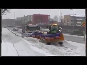 Snow Plow Accident Caught on Cam