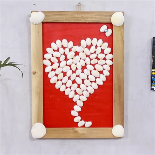 36K views · 336 reactions | Seashell Heart Frame: Easy DIY for Beginners | Diy Bigboom | Facebook