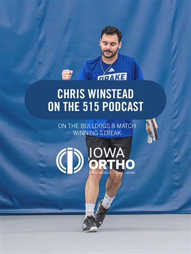 The winning streak is at 8! Drake Men's Tennis is building confidence through non-conference play. This week on the 515 Podcast their no. 1 player, Chris Winstead, stopped by to discuss the Bulldogs' hot start to the season. Check it out wherever you get your podcast OR on the Drake Athletics YouTube Channel. Iowa Ortho #DSMHometownTeam | Drake Athletics