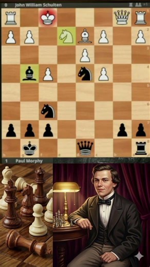 ​"The Genius of Paul Morphy: Pure Chess Magic"Speed, Style, and Sacrifice #langkahpembukaancatur