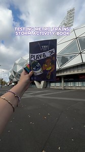 13K views · 182 reactions | Just making sure Metro Trains Melbourne elite activity book is up to scratch for our Storm fam  Make sure to catch the train to the game this Sunday and collect your own book and pencils outside Richmond Station! ⚡️ | Melbourne Storm | Facebook
