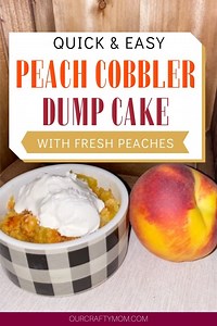Yummy Peach Cobbler Dump Cake With Fresh Peaches