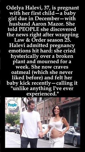 Law & Order's Odelya Halevi Expecting First Baby, a Girl in December #OdelyaHalevi #DecemberBaby