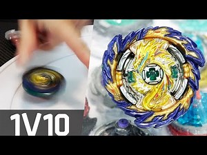 1 VS 10 KEEP FAFNIR ALIVE CHALLENGE! | Mirage Fafnir Spin Stealing | Beyblade Burst Sparking