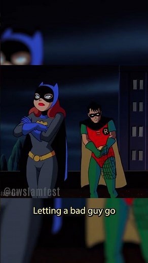 Robin and Batgirl FIGHT | #batman #batmantheanimatedseries #dccomics #robin #batgirl