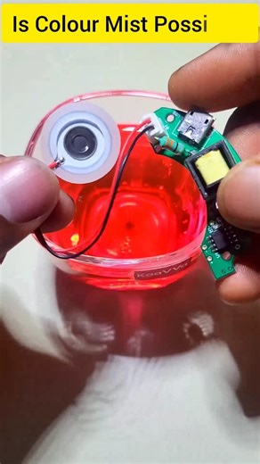 Is colour mist possible 🤔🤔 #rawcircuit #experiment #diyprojects #humidifier