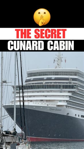🤫 These “secret” cabins onboard Cunard’s Queen Elizabeth are a prize, if you can book one before the Cunard regulars do! 👀 They’re part of Princess Grills, which means you’ll have access to a private restaurant with elevated dining, a lounge bar and an outdoor deck. Plus the room is super spacious thanks to its boxy design. | Adrian The Cruise and Travel Guy