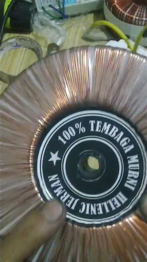 toroid transformer using copper wire #trafotoroid #audio #tutorial #transformer #diy