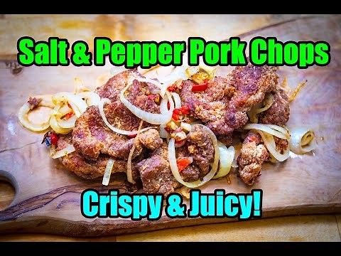 Salt and Pepper Pork Chops Chinese Style Recipe - So Addicting!