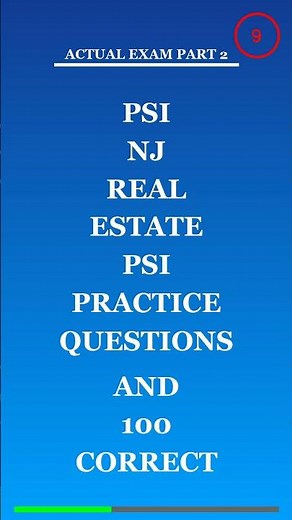 Psi Nj Real Estate Psi Practice Questions And 100 Correct