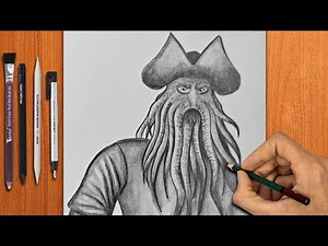 How to Draw Davy Jones (Pirates of the Caribbean Accurately and Professionally?