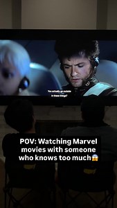 POV: Watching Marvel movies with someone who knows too much! #theory #marvel #avengersdoomsday #xmen #wolverine | justthenobodys
