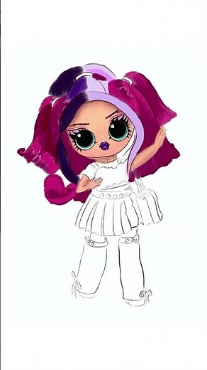 How To Draw Jenny Rox | LOL Surprise Doll | Drawn by Mitelvic #shorts