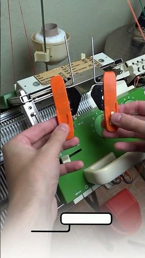 Racking Cast-on (Passap) #shorts