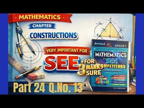 Class 10//Construction part -24/ Read more practice book Q.no. 13