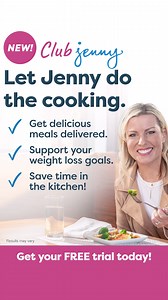 Club Jenny is here to help you lose weight without adding stress to your plate. 💙 Subscribe to Club Jenny today and get a 30-day FREE TRIAL! 🙌 | Jenny Craig