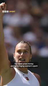 "I'm going to show that women are strong and powerful." 💪 Aryna Sabalenka says the 'Battle of the Sexes' exhibition match against Nick Kyrgios will continue to help women's tennis 🗣️ | BBC Sport