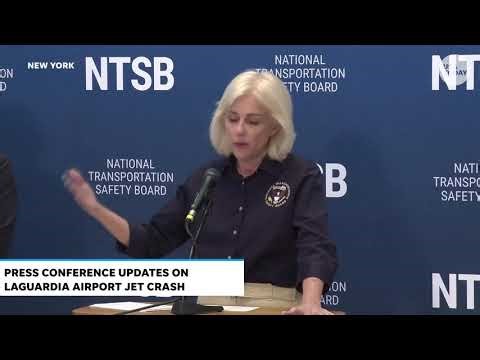 NTSB press conference: LaGuardia plane crash investigation slowed by DHS shutdown, long TSA lines