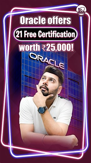 TuitionKart By Paathshalaa - “Apka Apna Exam Partner” | Oracle Free Certification 2025 | 21 Courses Worth ₹25,000 Now FREE! 💻 Big News! 🚀 Oracle has announced 21 certification courses that were... | Instagram