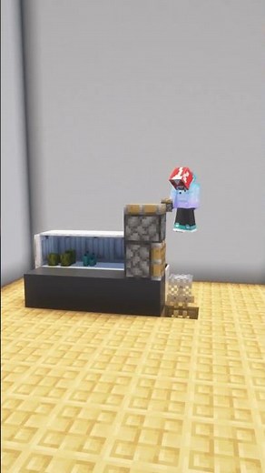 How to build a supermarket checkout in Minecraft #shorts #short #minecraft #minecraftbuilding