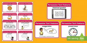Persuasive Text Features Flashcards