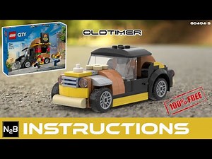 🚗 BUILD a CLASSIC OLDTIMER for FREE! Lego 60404 Alternative Tutorial [No Extra Bricks] #LEGO #FREE
