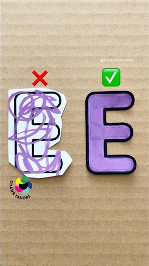 Vibrant Fills 🎨 | Letter E: The Perfect Cut ✂️✨ #chanafavors #PerfectCut #LetterArt #asmr